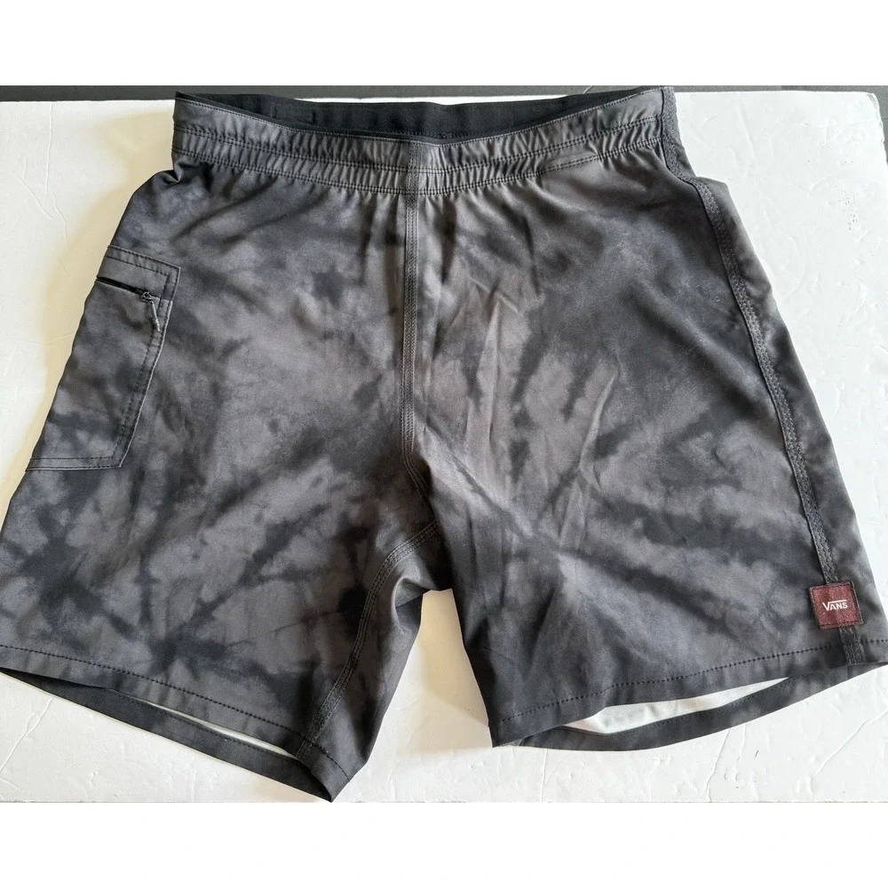 NWOT Vans men's Sz 31 Black Gray Swim Suit